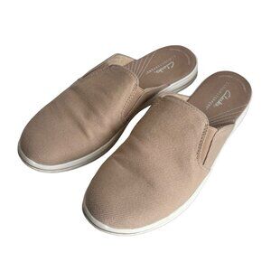 Clarks Cloudsteppers Shoes Womens 8.5 Narrow (AA,N) Breeze Shore Slides Mules